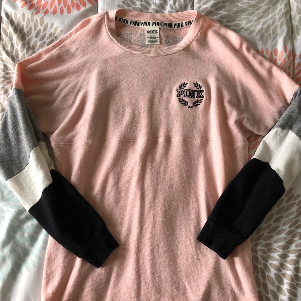 PINK pink crew neck sweatshirt